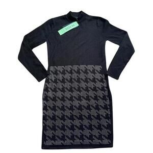 SWNY Black Dress. Size Petite Small. Long Sleeves. New